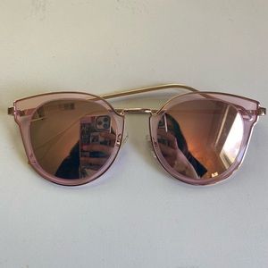 Rose gold cat eye sunglasses - never worn